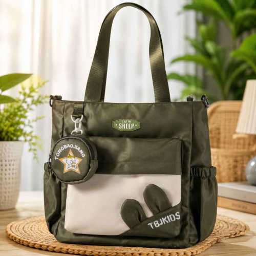 Large Nylon Women’s Tote Bag | College, Office, Shopping & Daily Use